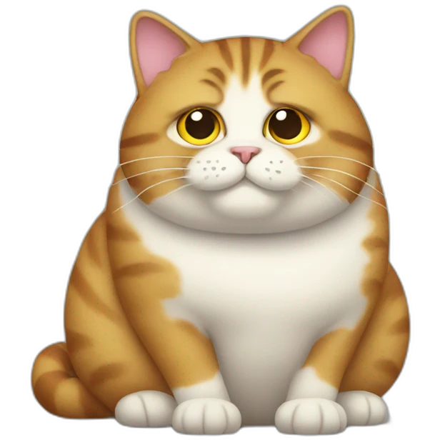 Fat cat emoji