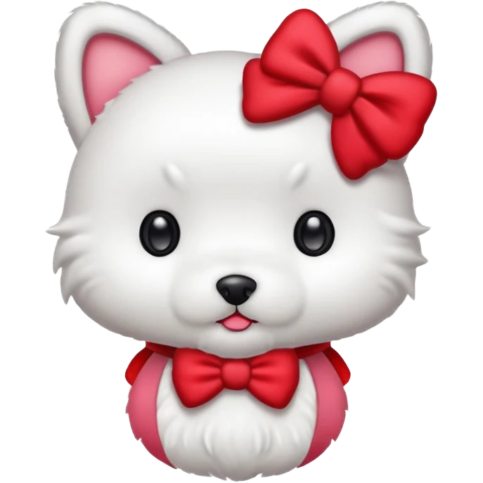 Hello kitty dog emoji