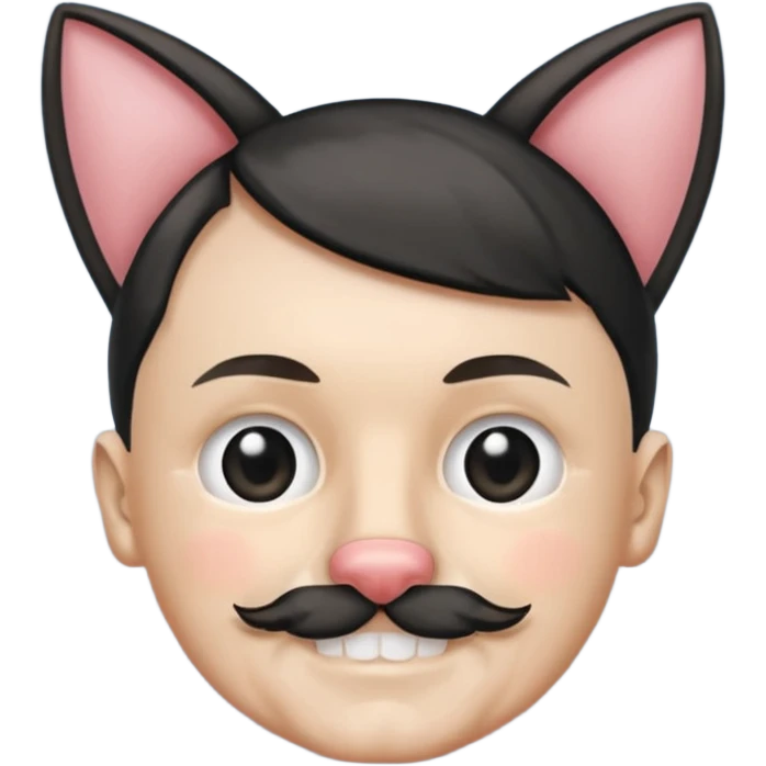 adolf hitler with cat ears  emoji