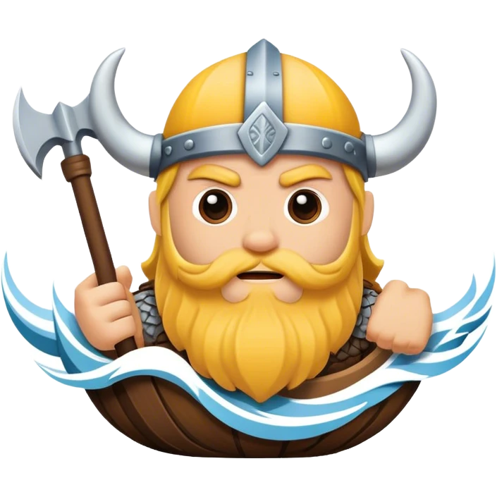 Viking wave emoji
