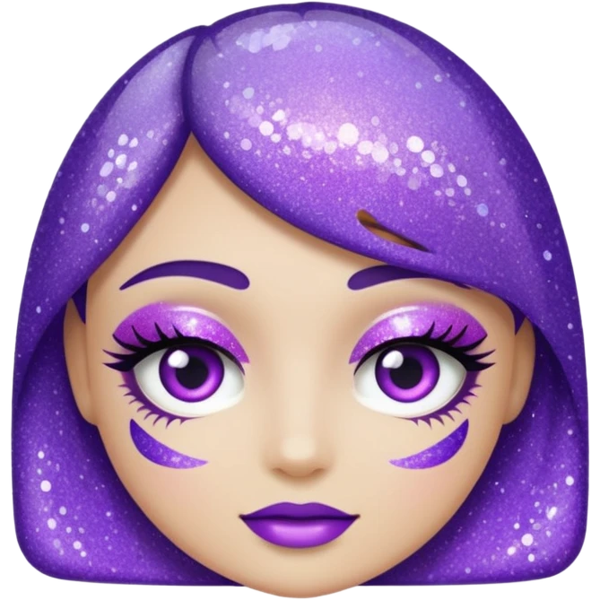 glitter purple remedy emoji
