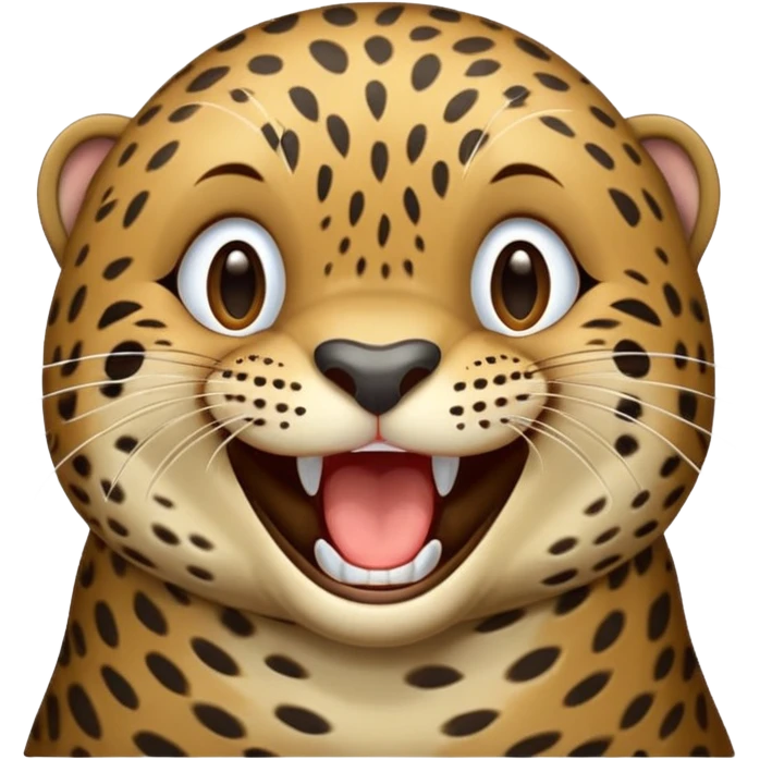 Seal leopard laugh emoji