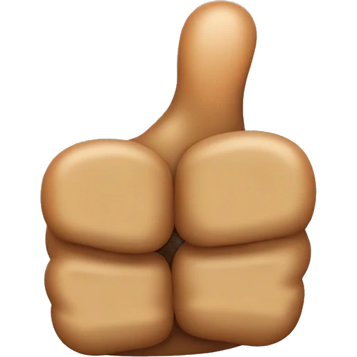 Thumbs up with poop emoji on the tip emoji