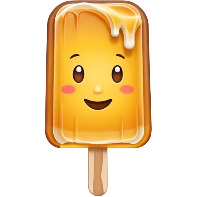 maple taffy on a popsicle stick emoji