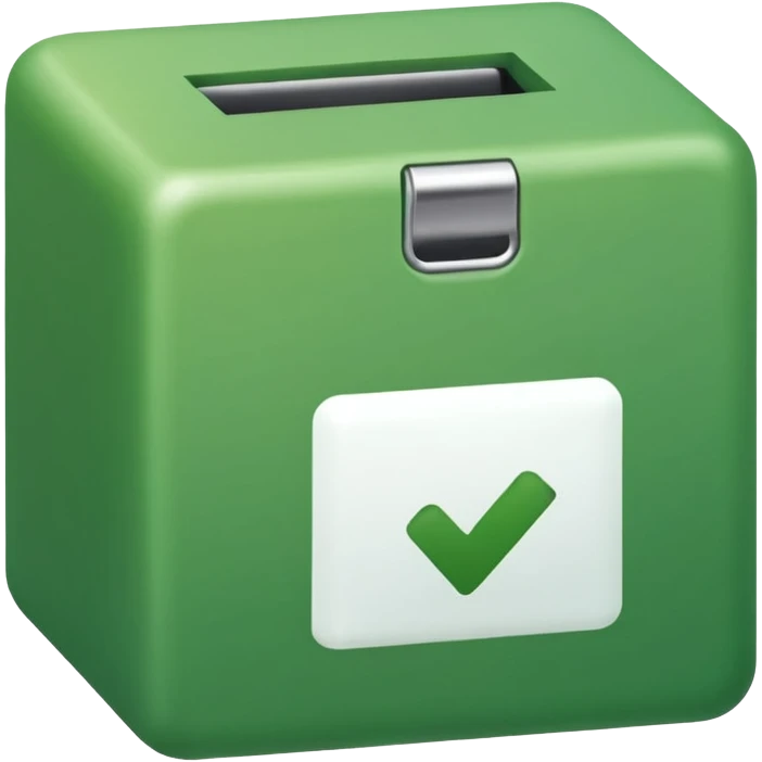 check box with color #26A785 emoji