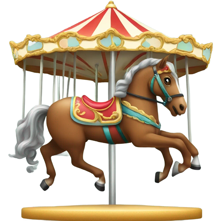 Horse riding a carousel emoji