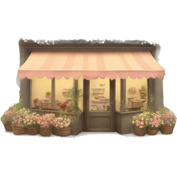 cute floral cafe emoji