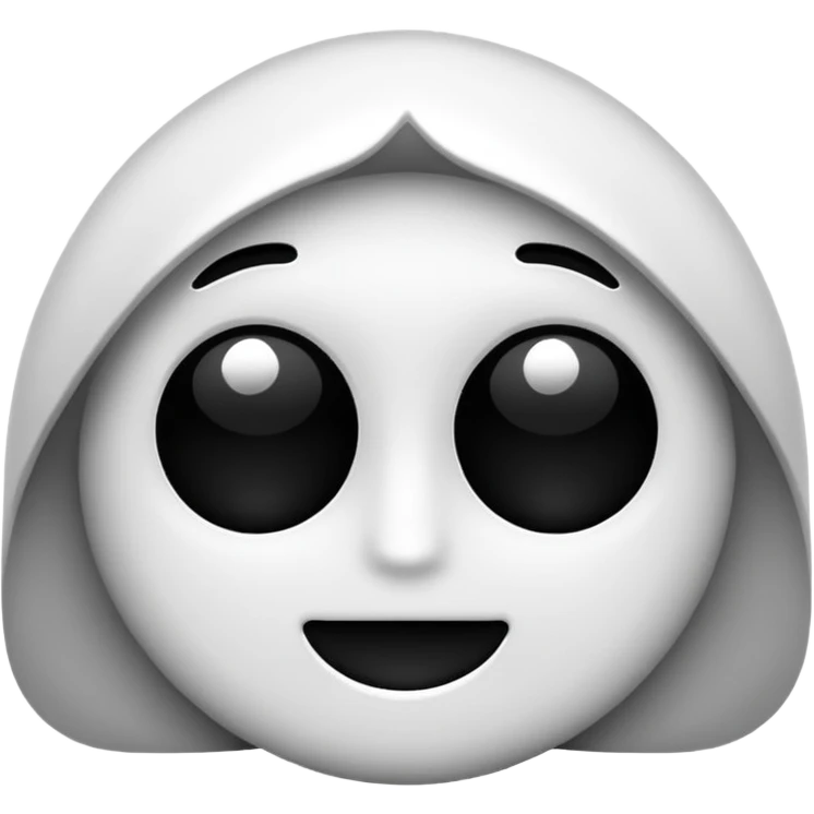 X black and white emoji
