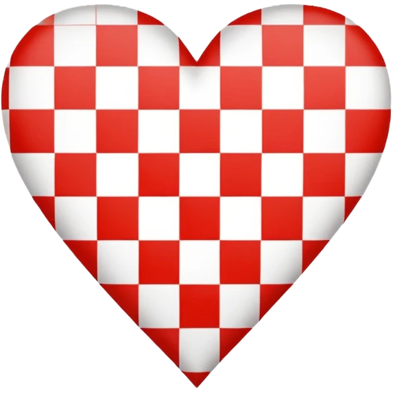 Checkered heart emoji