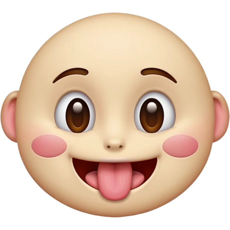 Face with tongue out, smiling and blushing and eyes rolled back  emoji