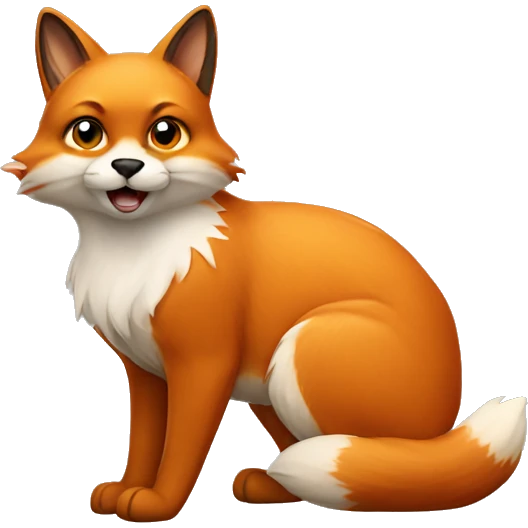 Cat fox emoji