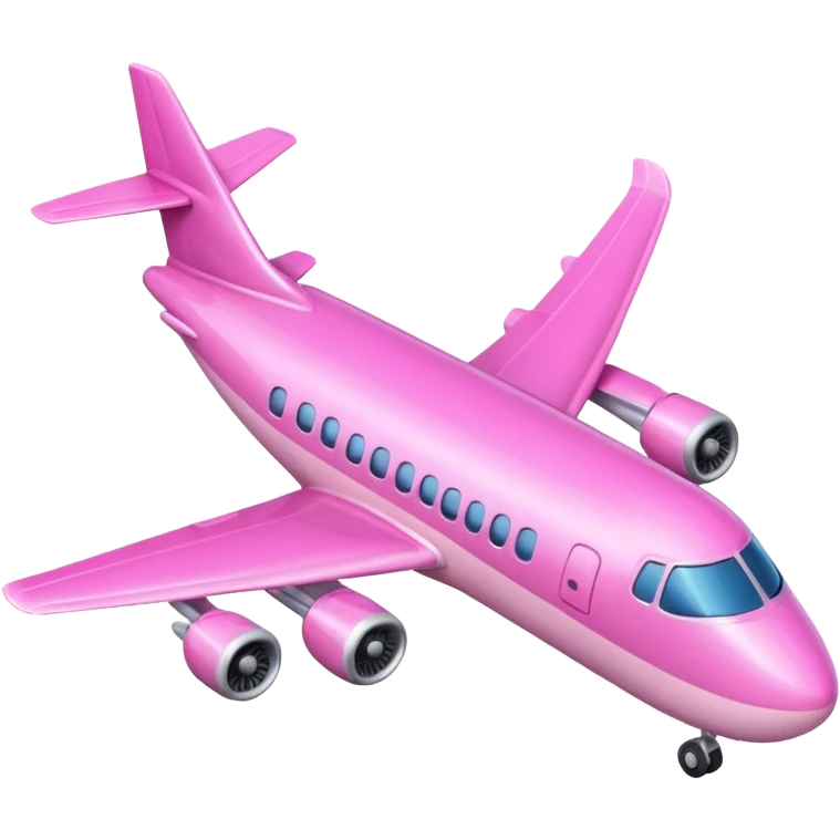 avión rosa emoji