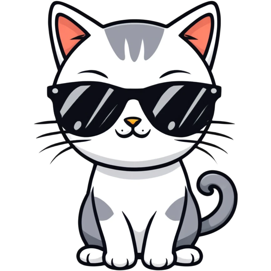 cat wearing sunglasses emoji