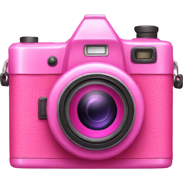 Pink camera emoji