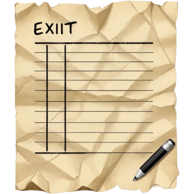 exit ticket emoji