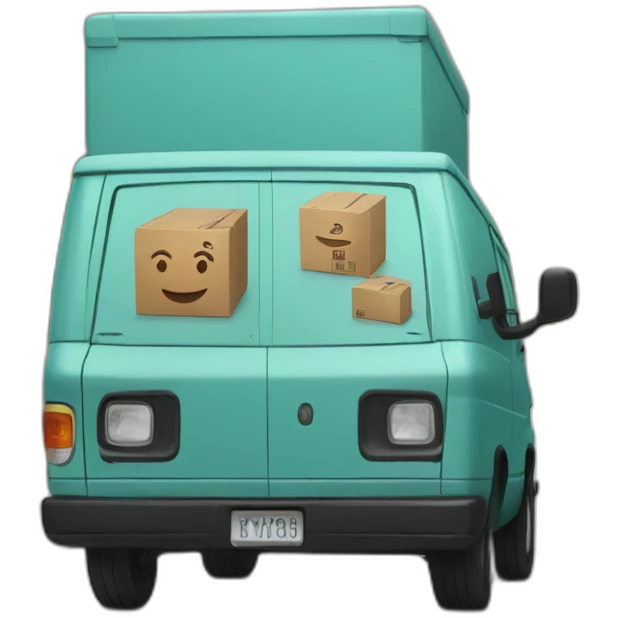 Amazon prime delivery van emoji