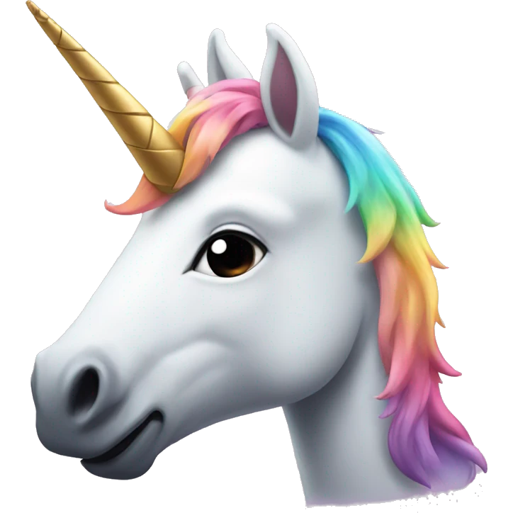 unicorn with mustache emoji