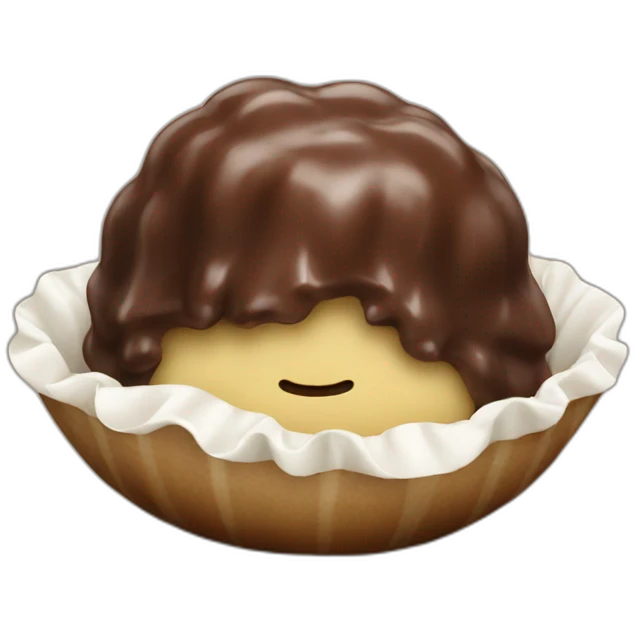 Chocolate dumpling emoji