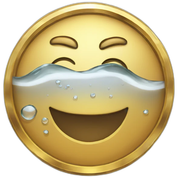 water coin crypto emoji
