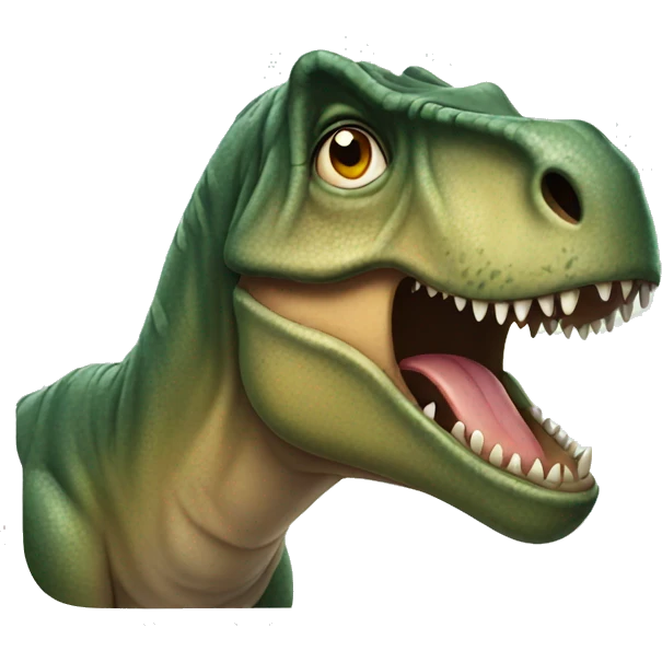 Crying T. rex emoji