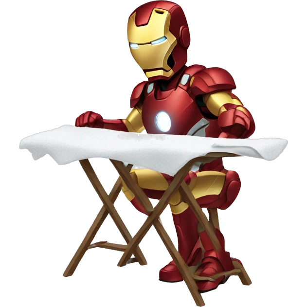 ironman ironing clothes emoji