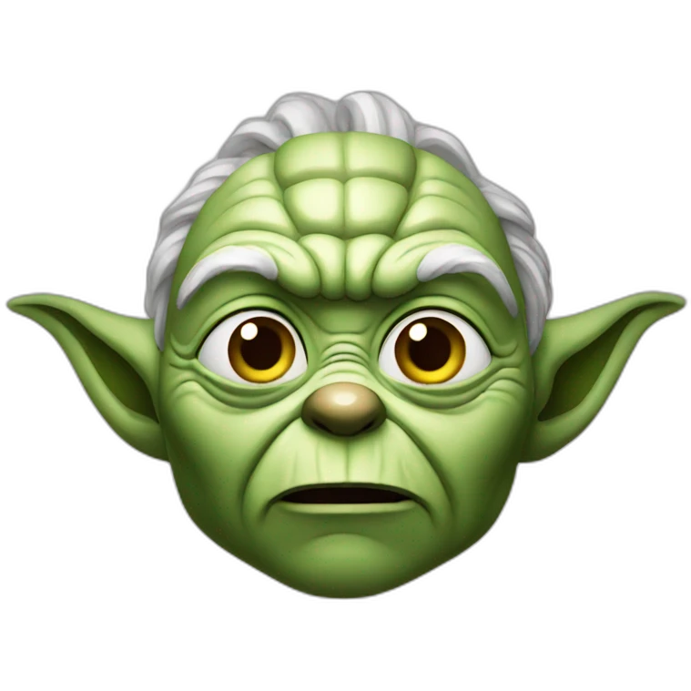 crazy yoda emoji