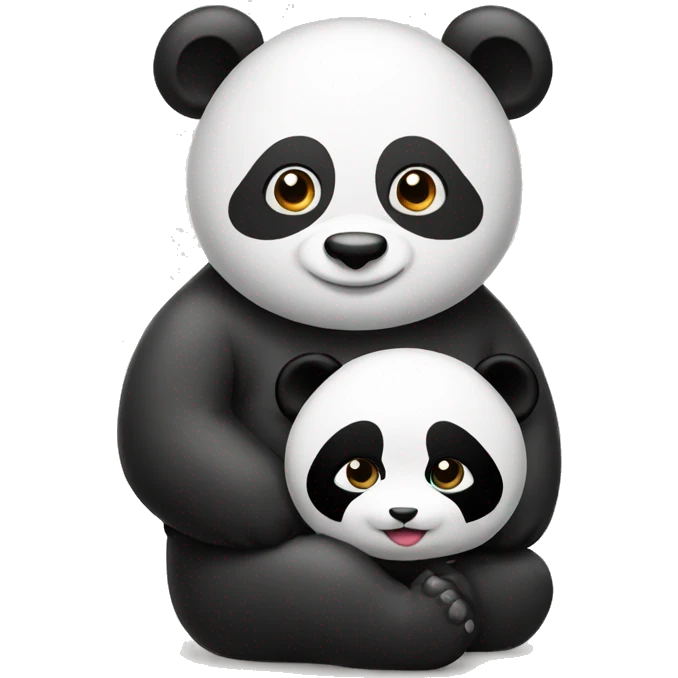 asian and panda emoji