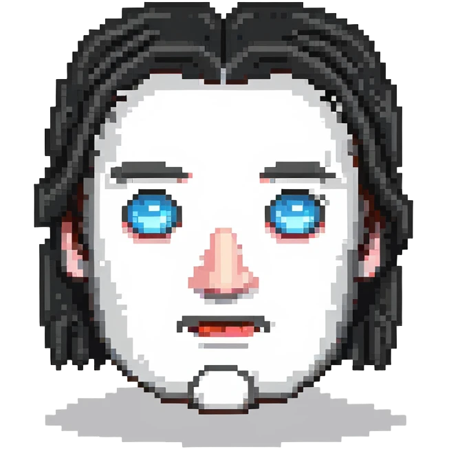 German character with stern face emoji