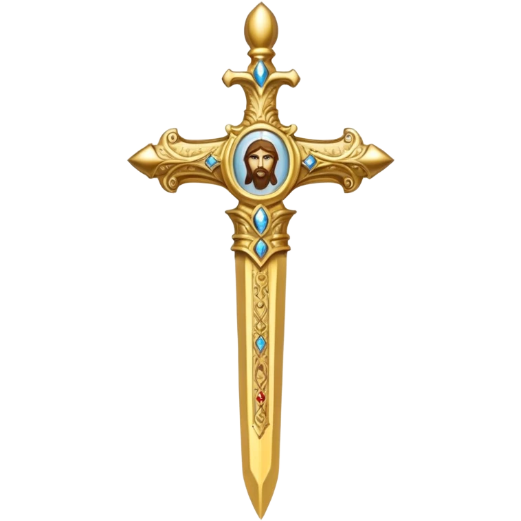Holy gold dagger of Jesus Christ emoji