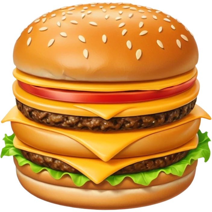burger with visible patty emoji