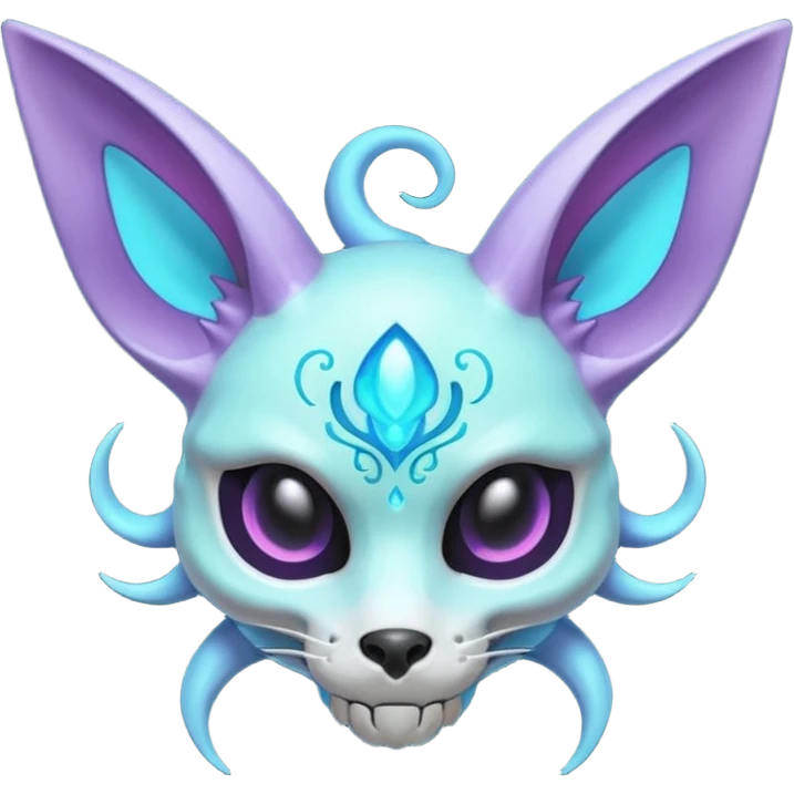 Furry Bioluminescent Tropical Espeon-Skull-creature emoji