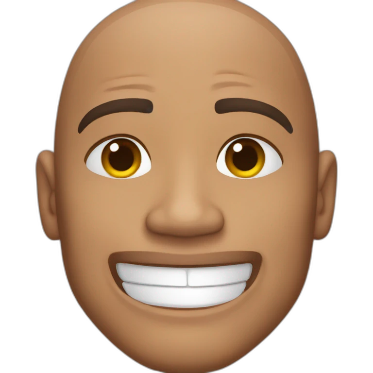 Dwayne Johnson winks emoji