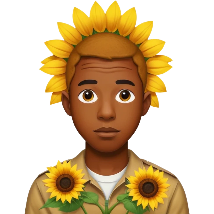 Tyler the creator with sunflower emoji