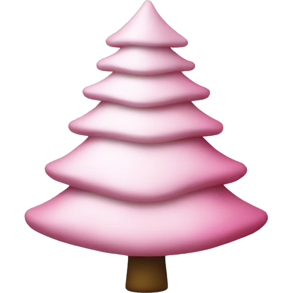 White pink christmastree  emoji