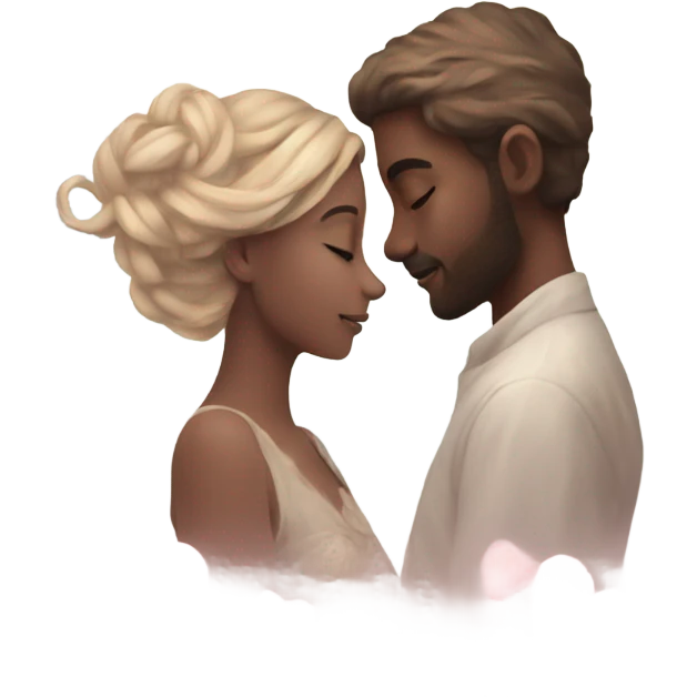 A romantic and ethereal digital art piece emoji
