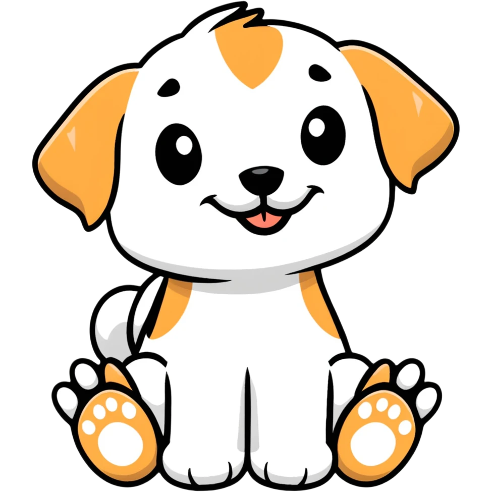 puppy showing its paws emoji