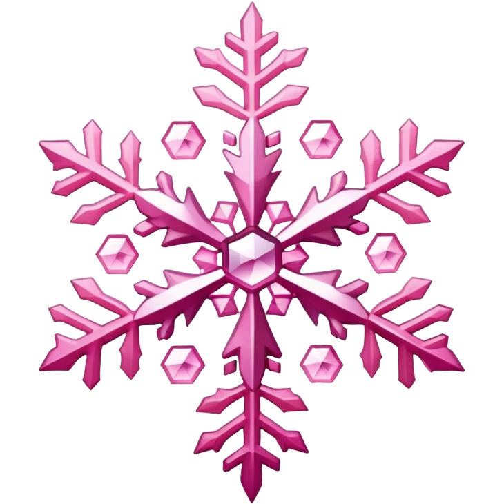 pink snowflake emoji