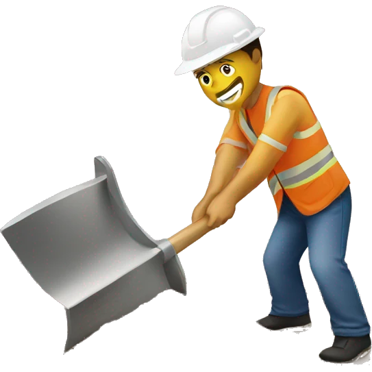 breaking ground emoji