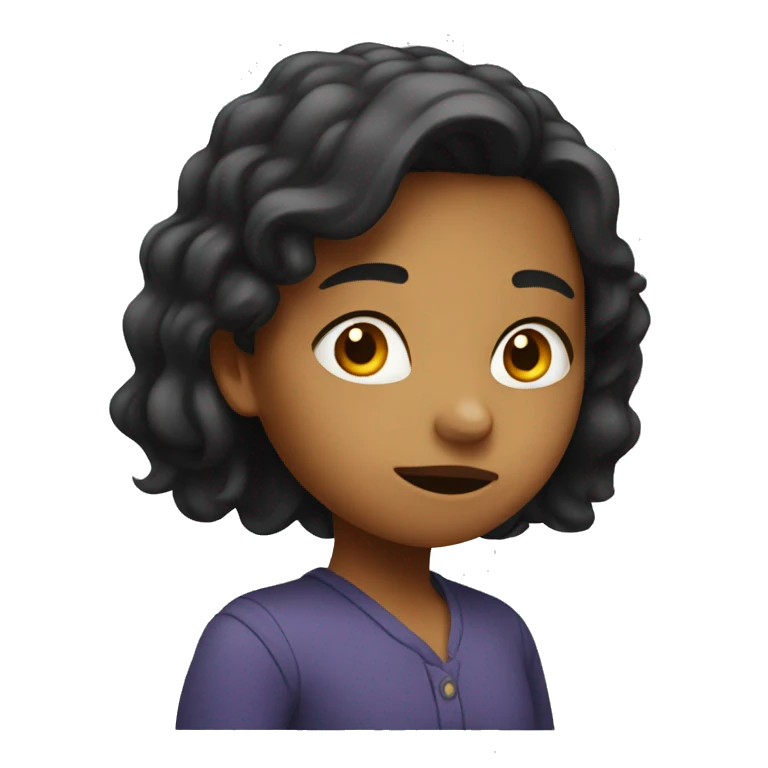 Sneaky girl emoji
