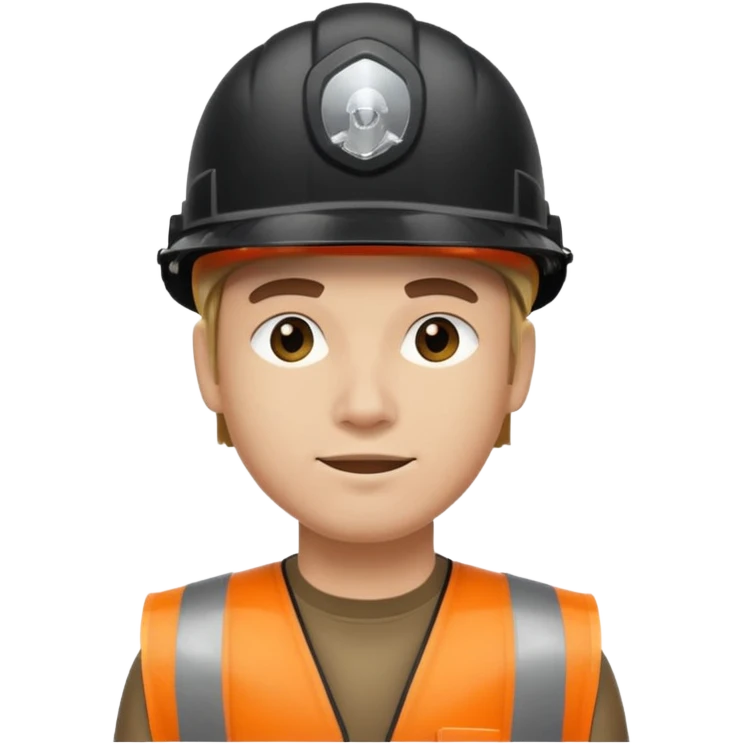garbage man with black helmet emoji