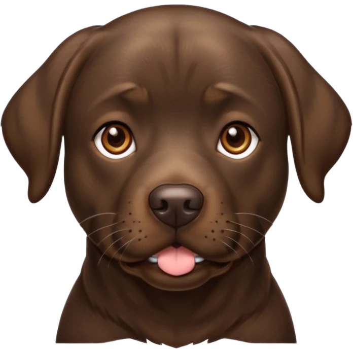 brindle chocolate lab  emoji