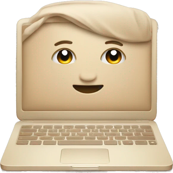beige mackbook emoji