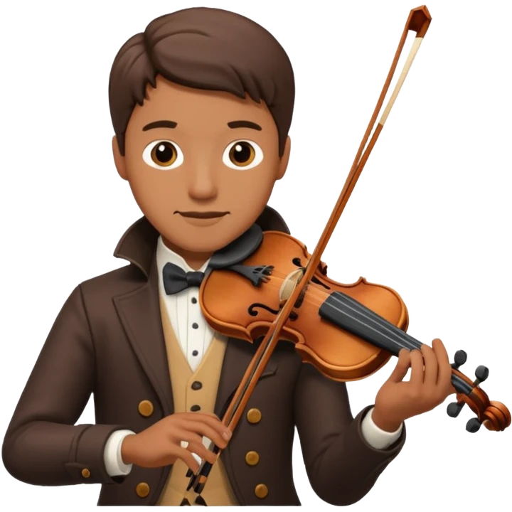 male violinist emoji