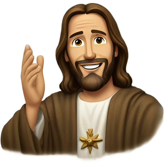 Jesus blessing Biden emoji
