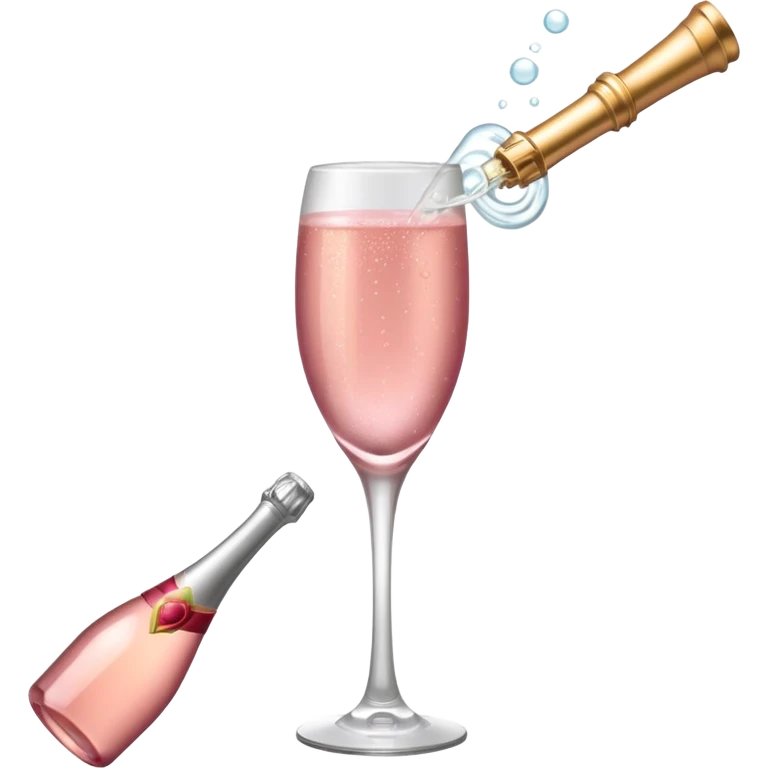 Rose champagne  emoji
