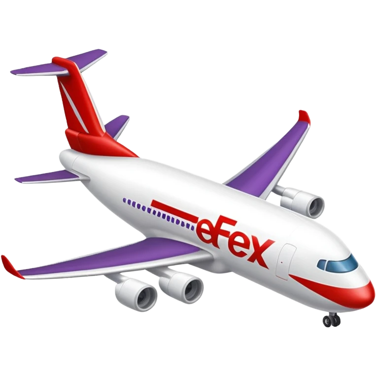 FedEx airplane emoji