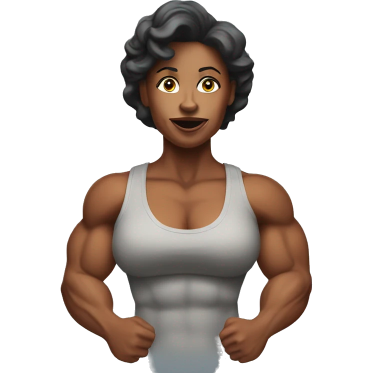 a muscle mommy emoji
