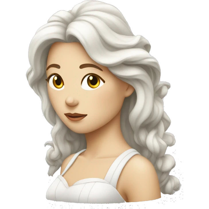 Femme blanche châtain qui dort emoji