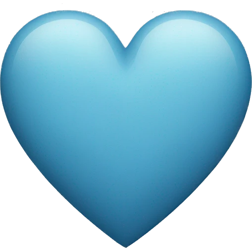 muted blue heart emoji
