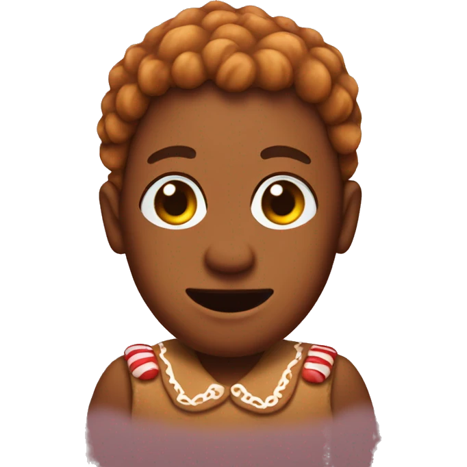 me as a gingerbread emoji